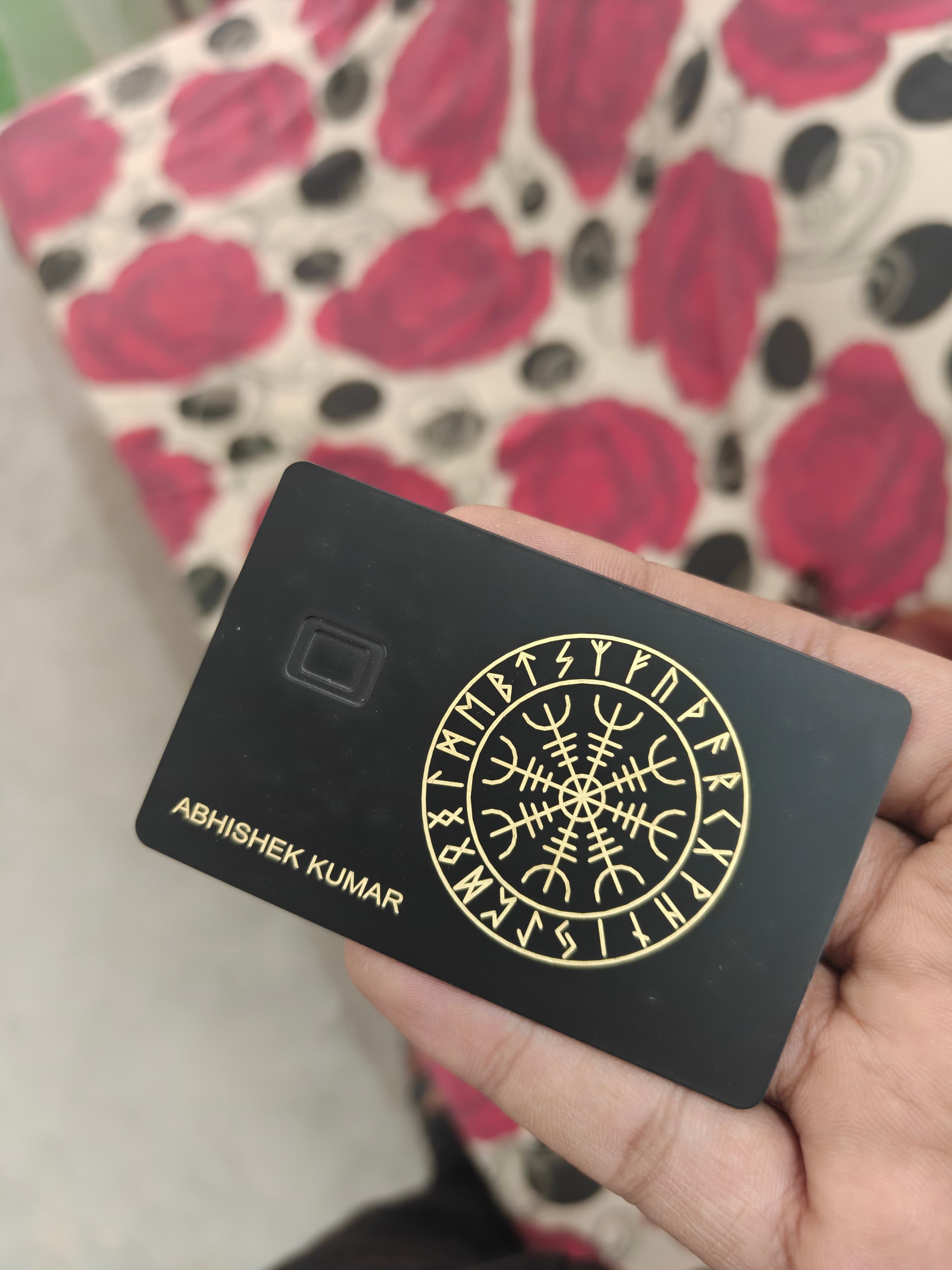 Metal Card Real Life Shot