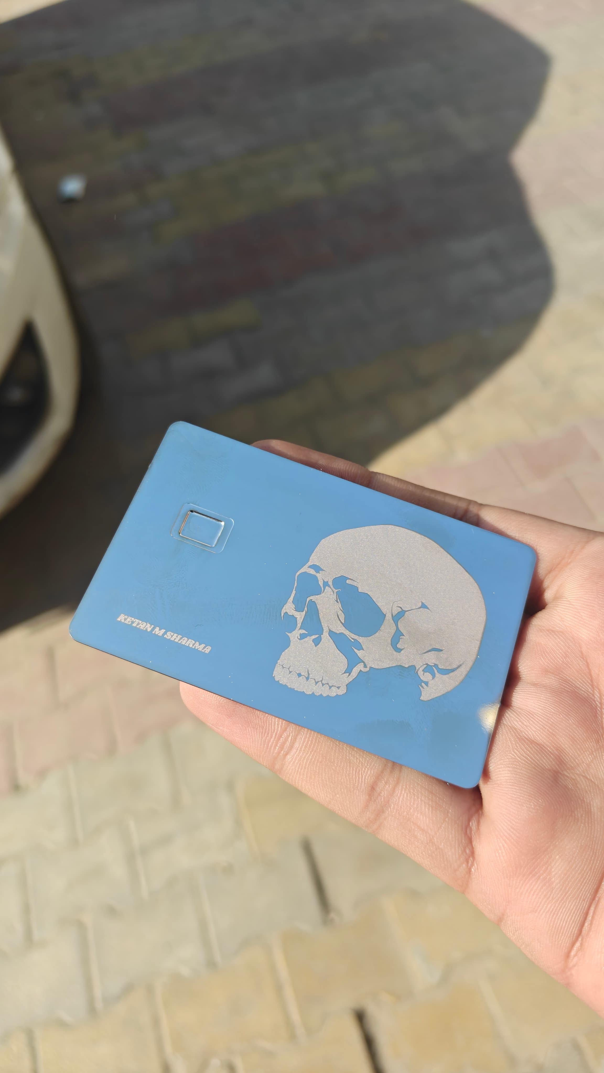 Metal Card Real Life Shot