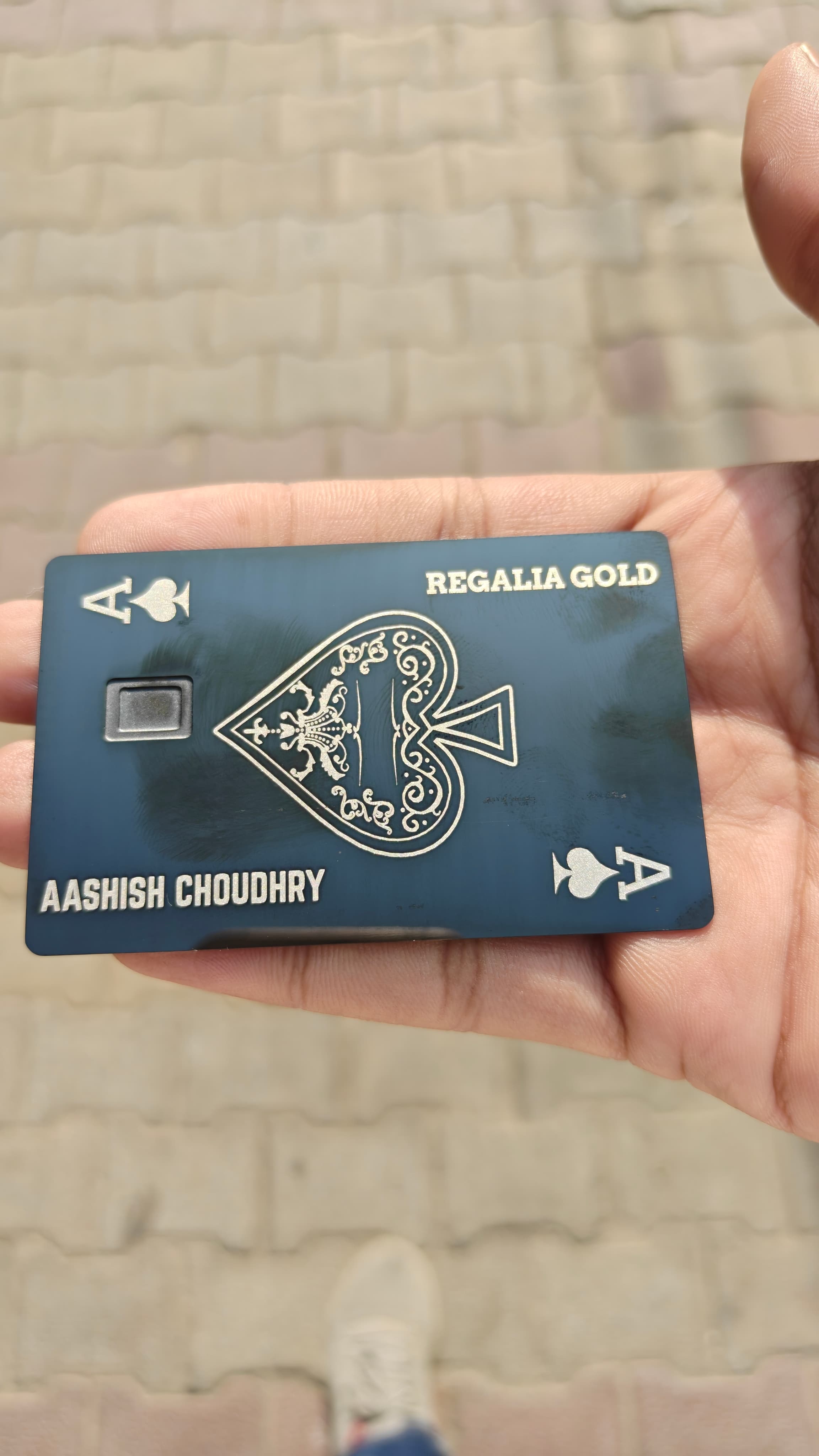 Metal Card Real Life Shot