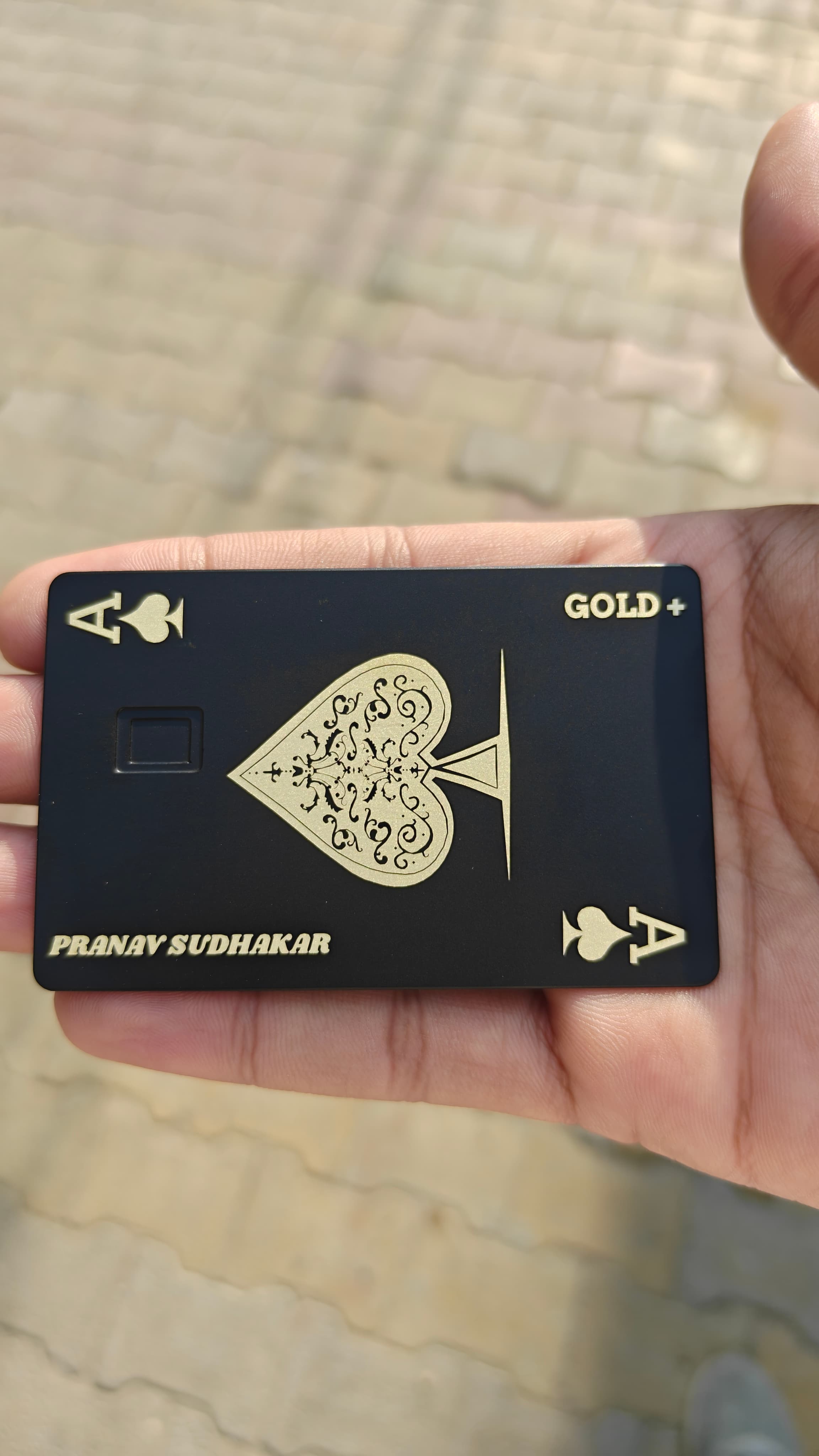 Metal Card Real Life Shot