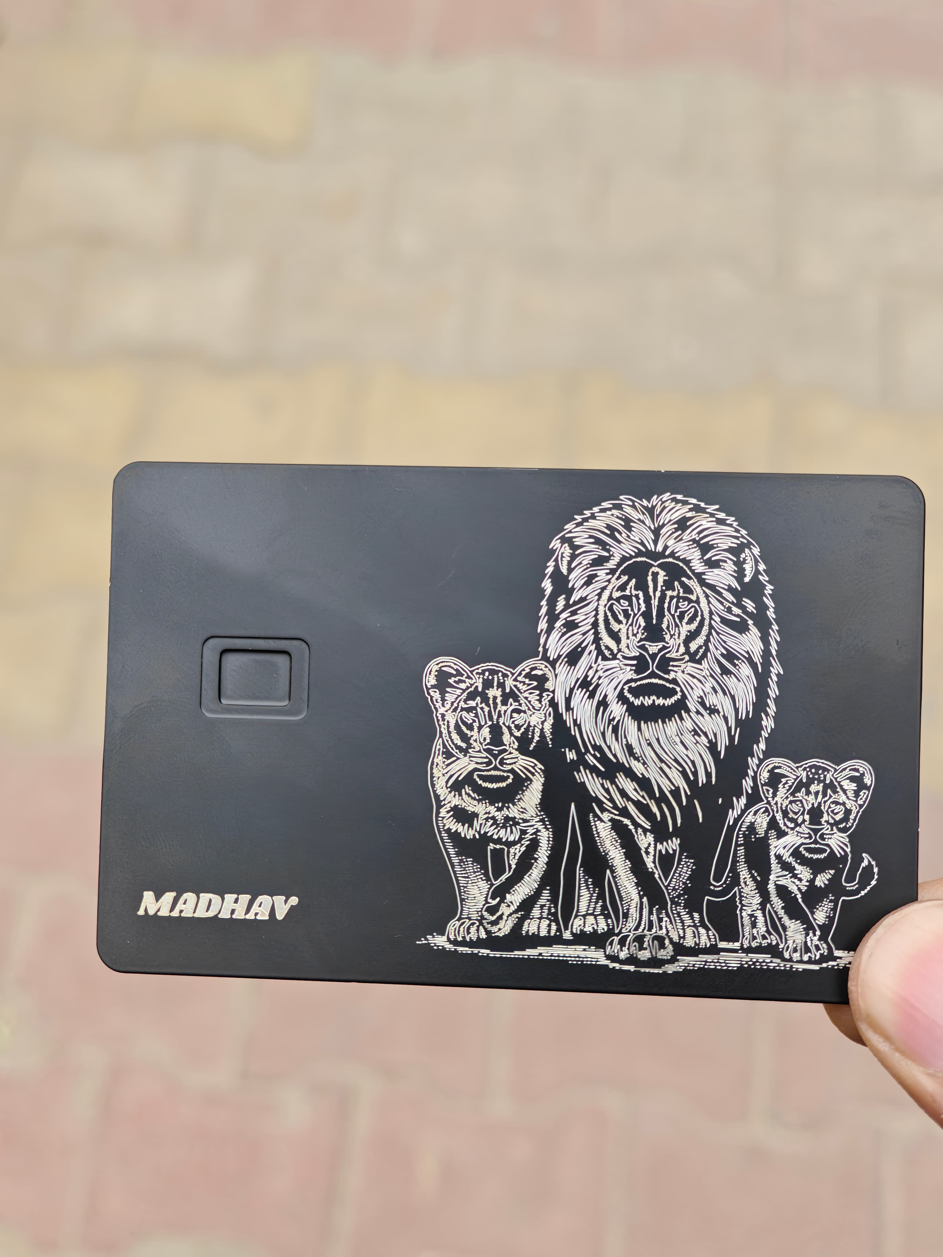 Metal Card Real Life Shot