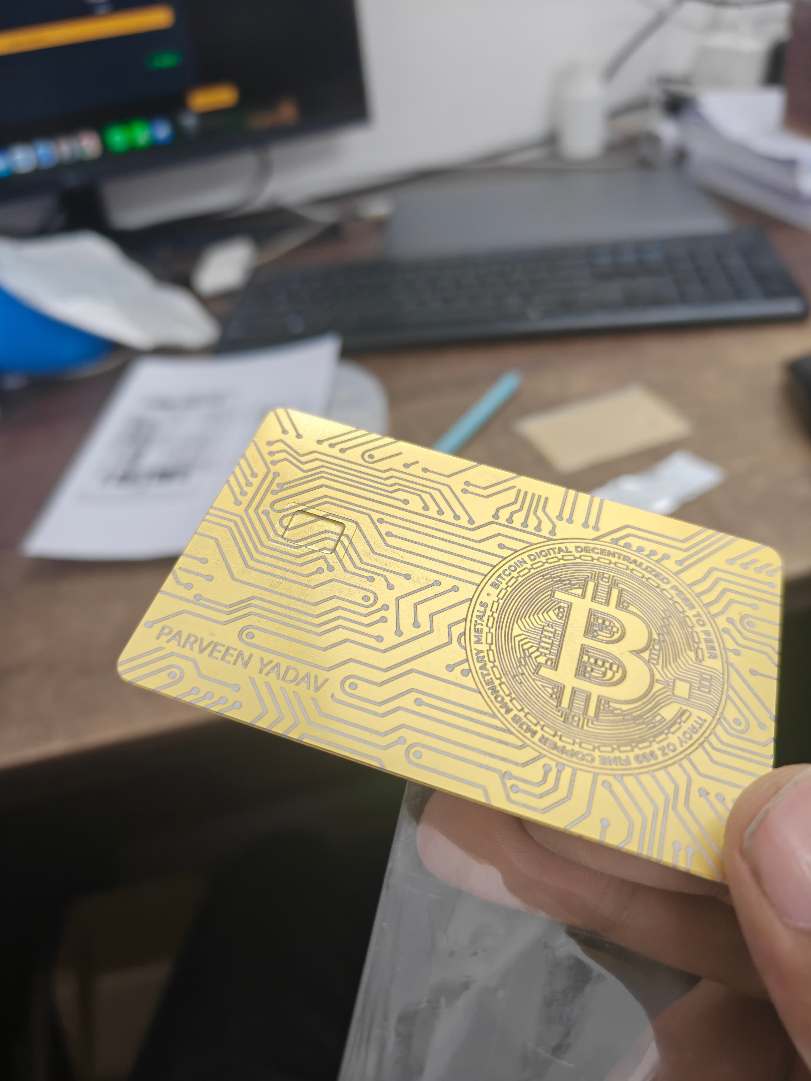 Metal Card Real Life Shot